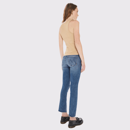 Mother The Mid Rise Dazzler Ankle Fray - Carriage Trade Shop