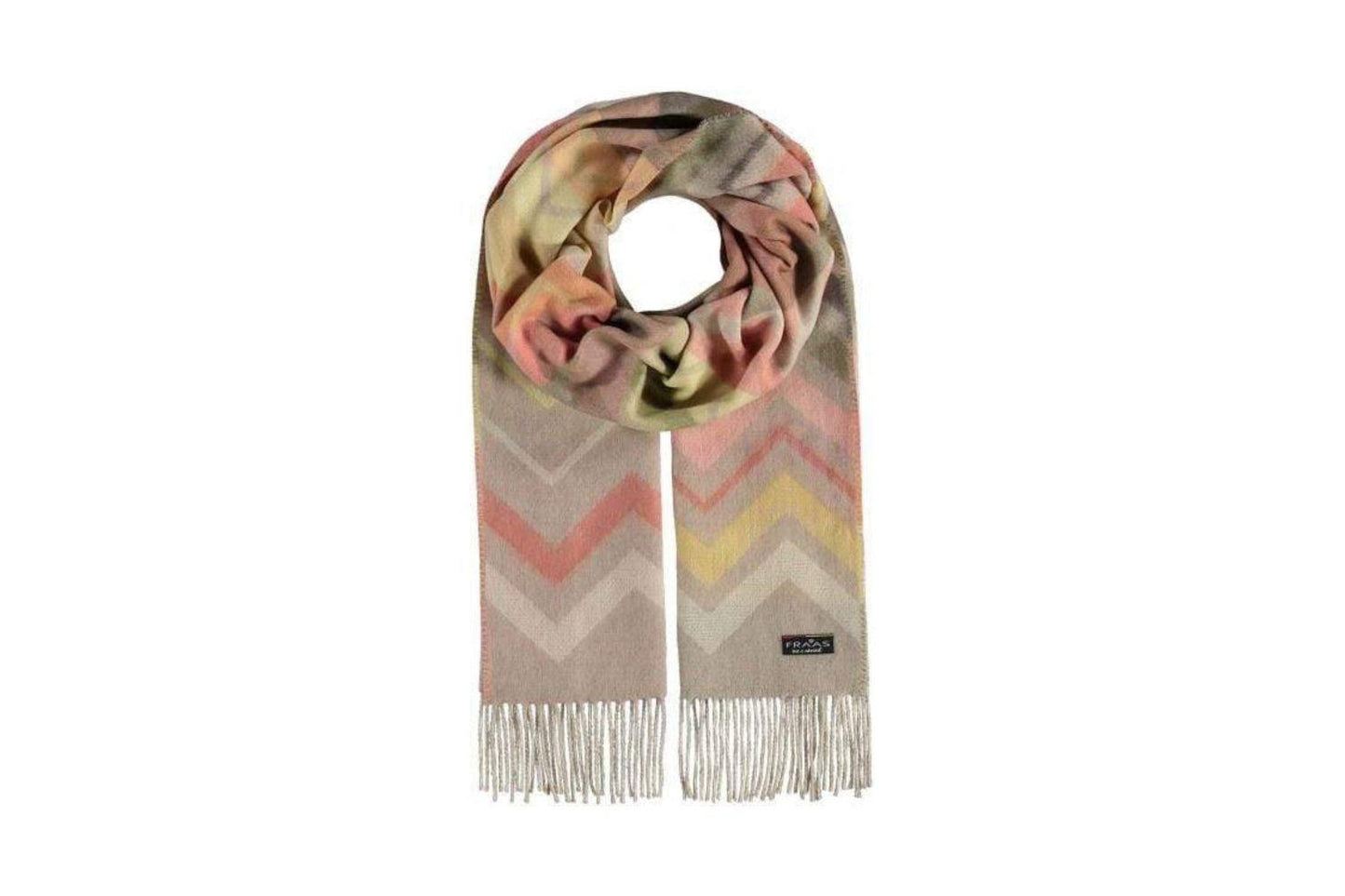 Fraas Zig Zag Oversized Cashmink Scarf - Carriage Trade Shop