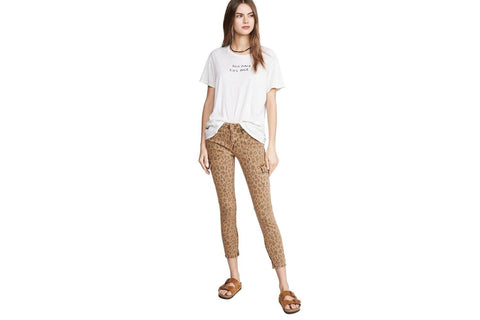 Frame Cargo Skinny Cheetah Jean - Carriage Trade Shop
