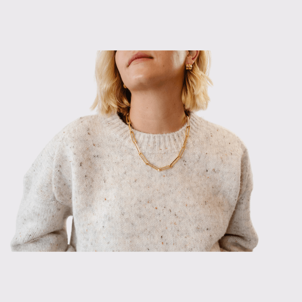 Jenny Bird Stevie Chain Necklace in Gold Carriage Trade in the Kingsway Toronto Canada